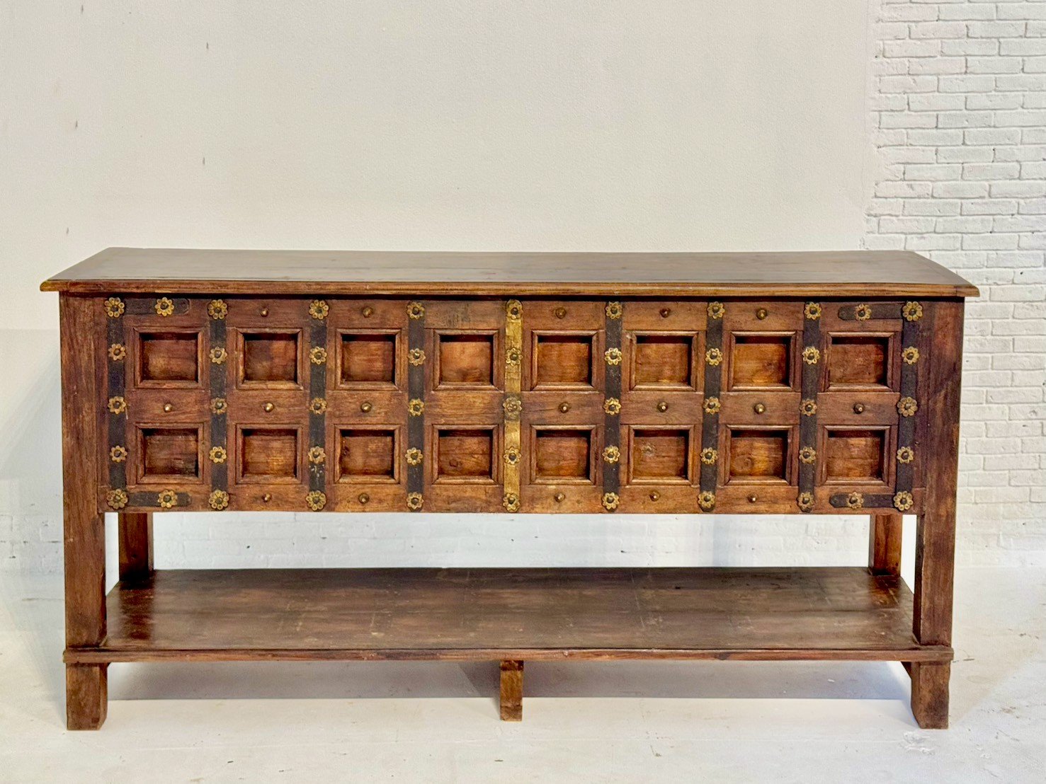 brass work console