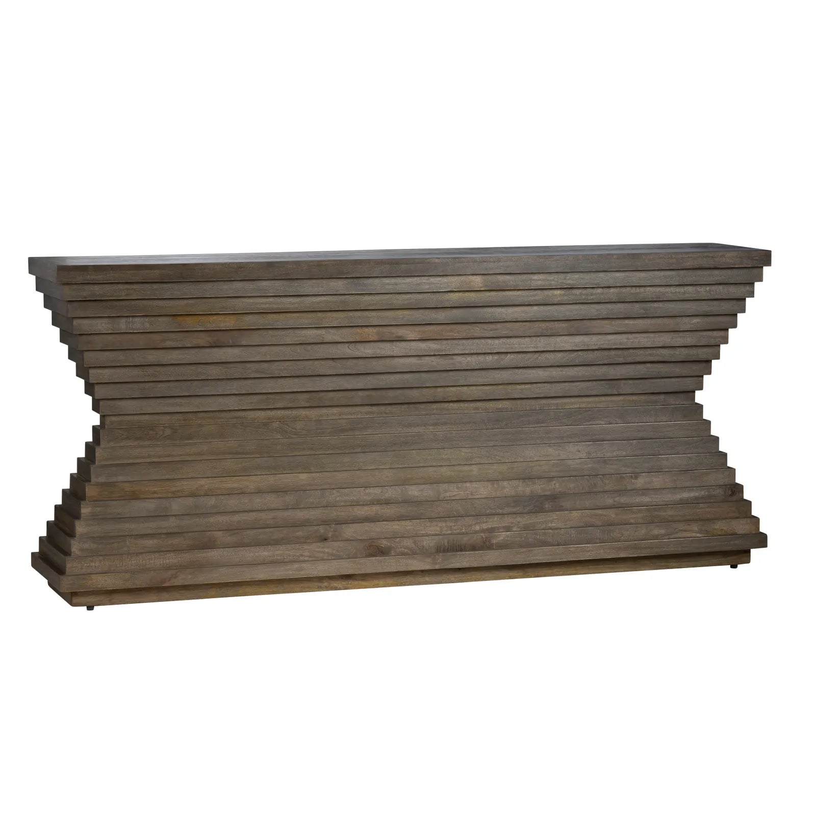 brown stained entryway tables