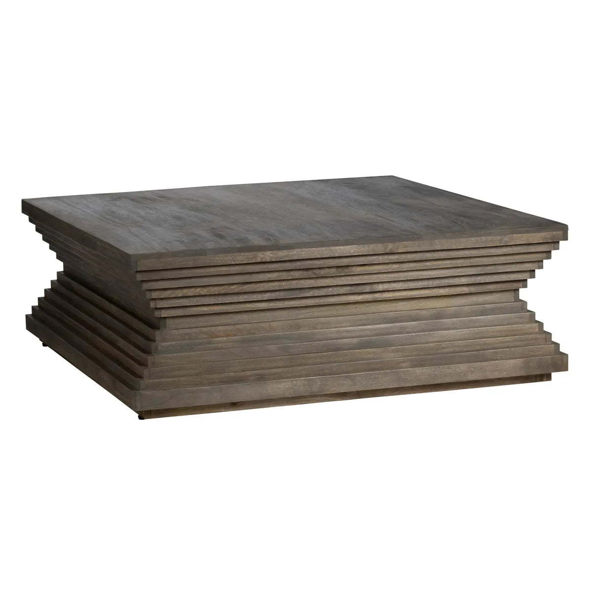 brown stained living room table