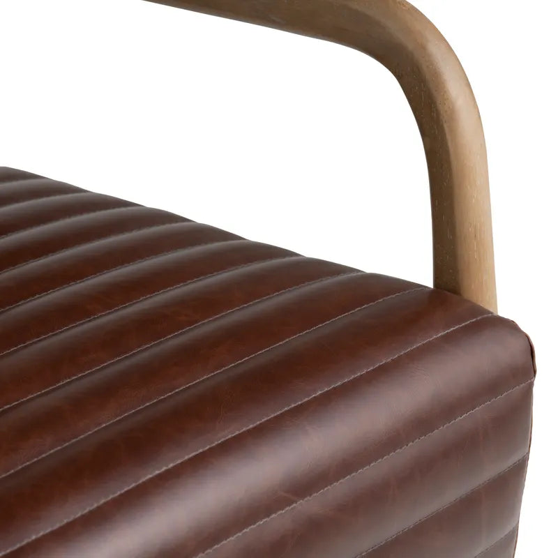 brown upholstered chair