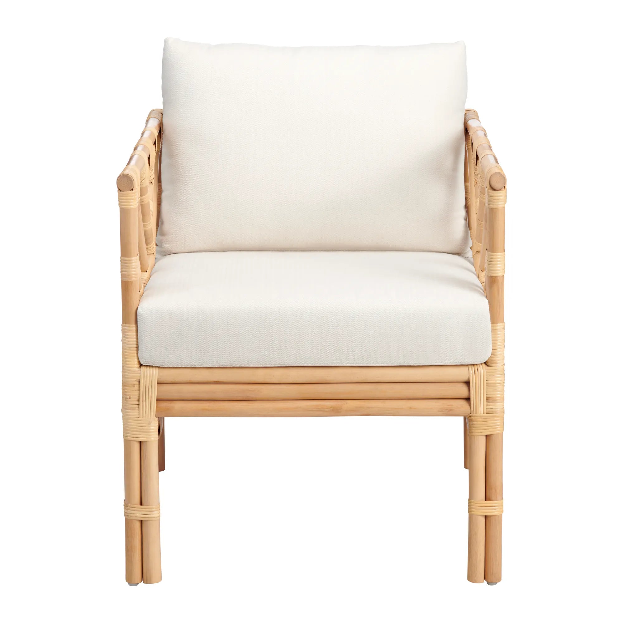 cane accent chair