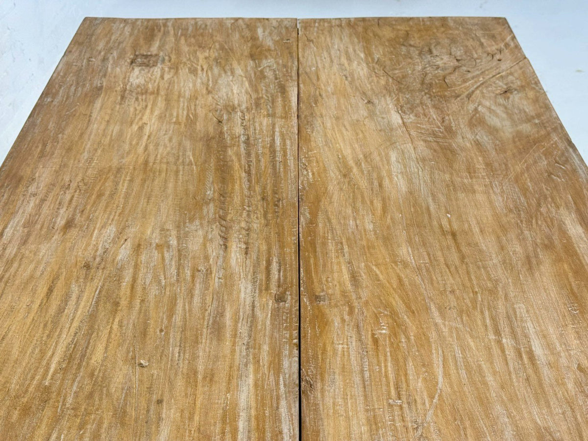 Carved Legs Coffee Table – Rustic Wood Coffee Table with Carved Legs W191 x D90 x H44 cm - RIVO HOMES