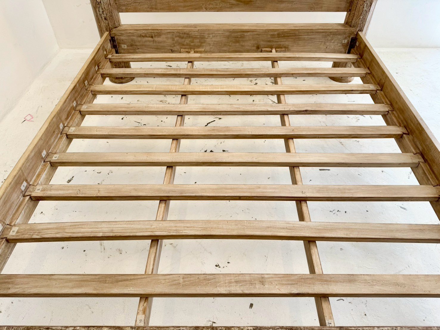 carved bedroom bed