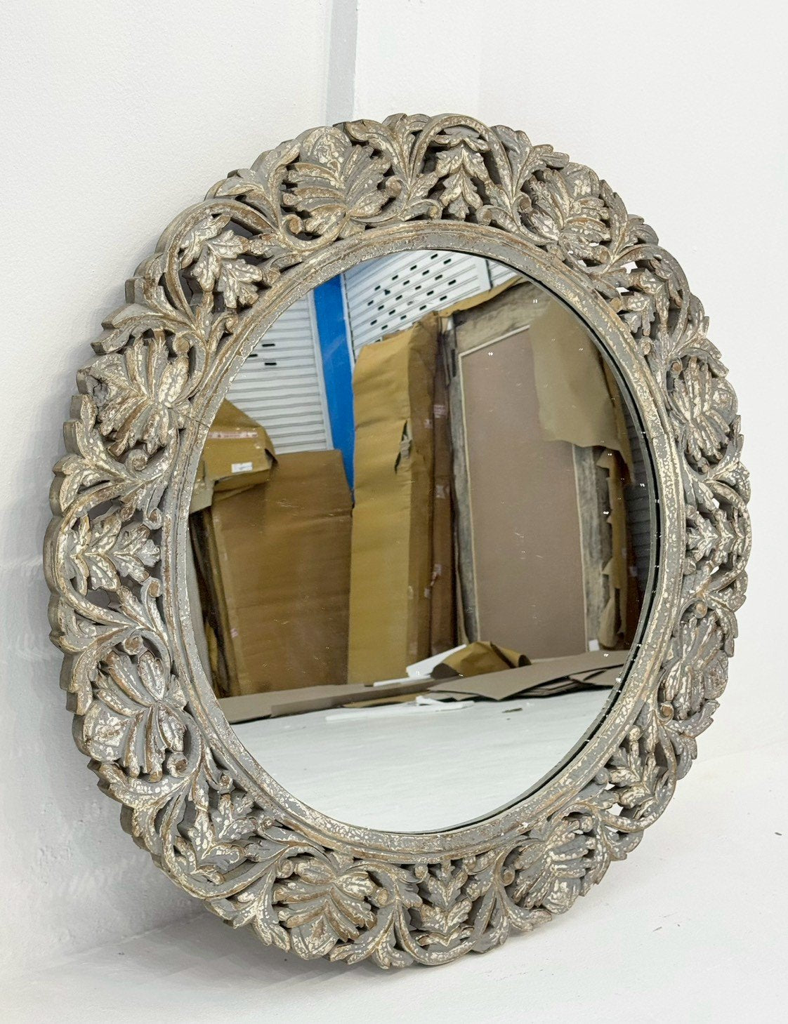  carved design mirror