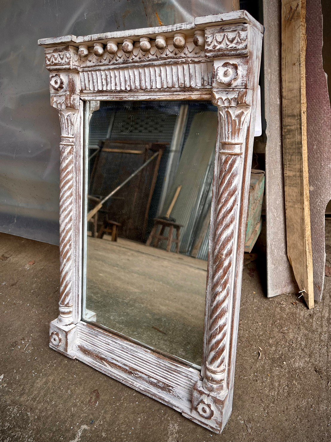 carved frame for mirror