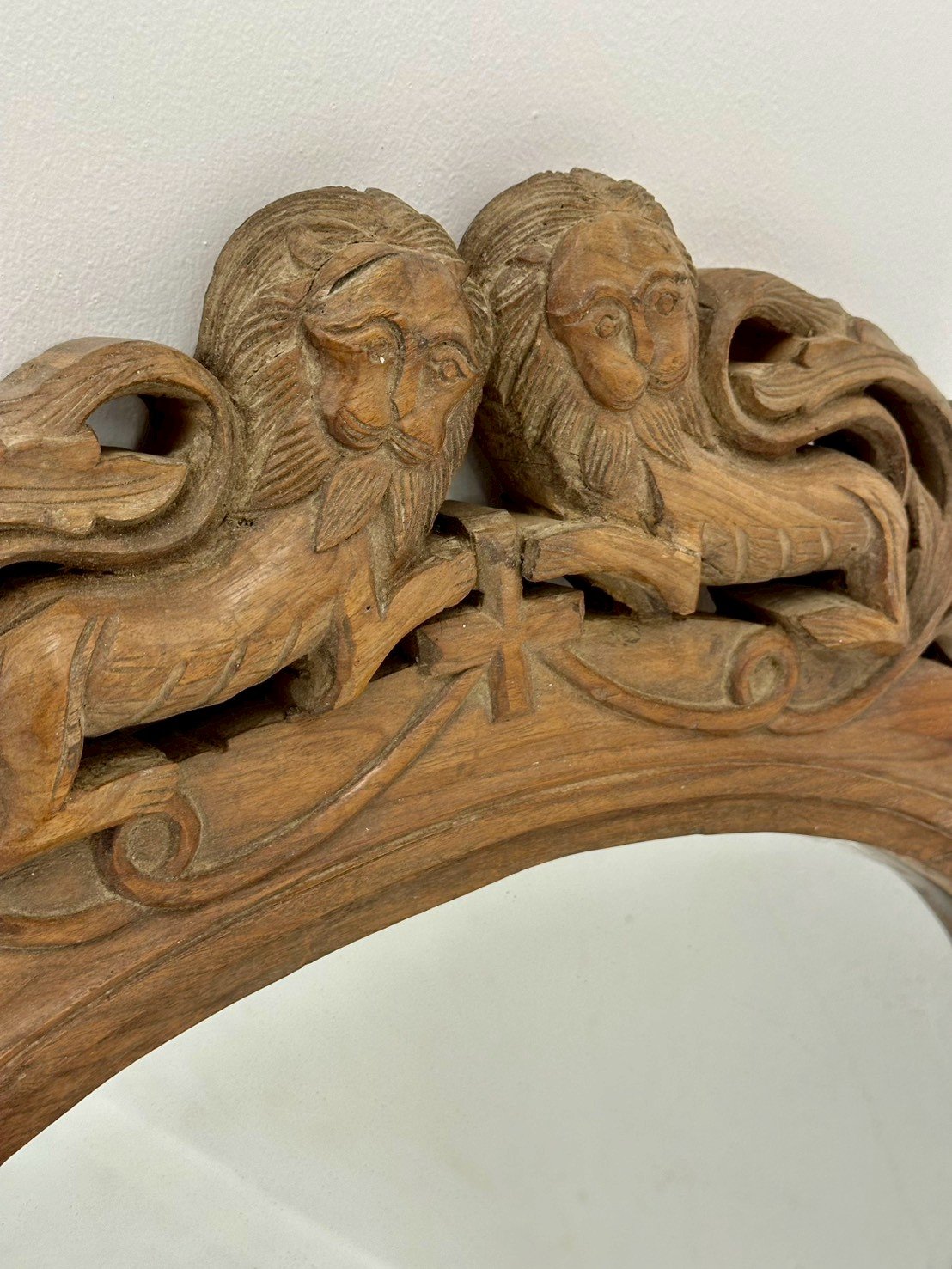 carved hanging mirror frame