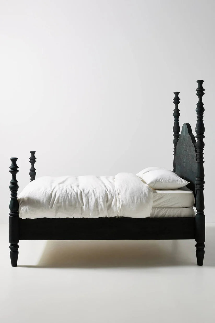 carved headboard bed