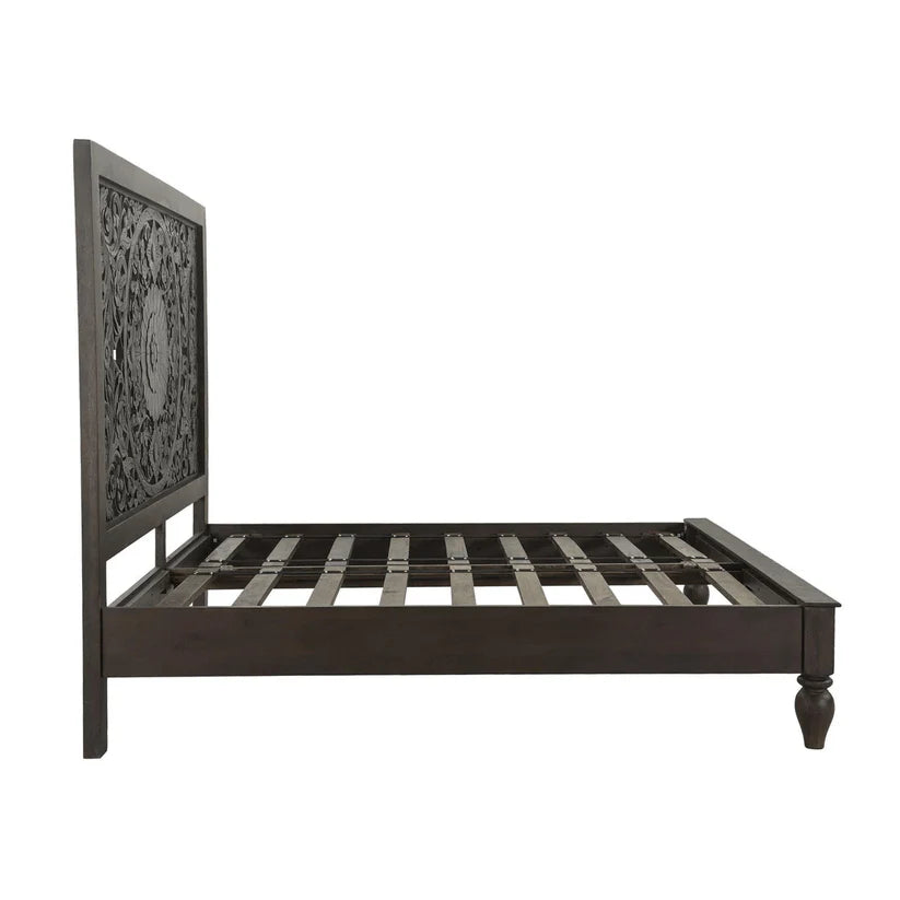 carved mango wood bed