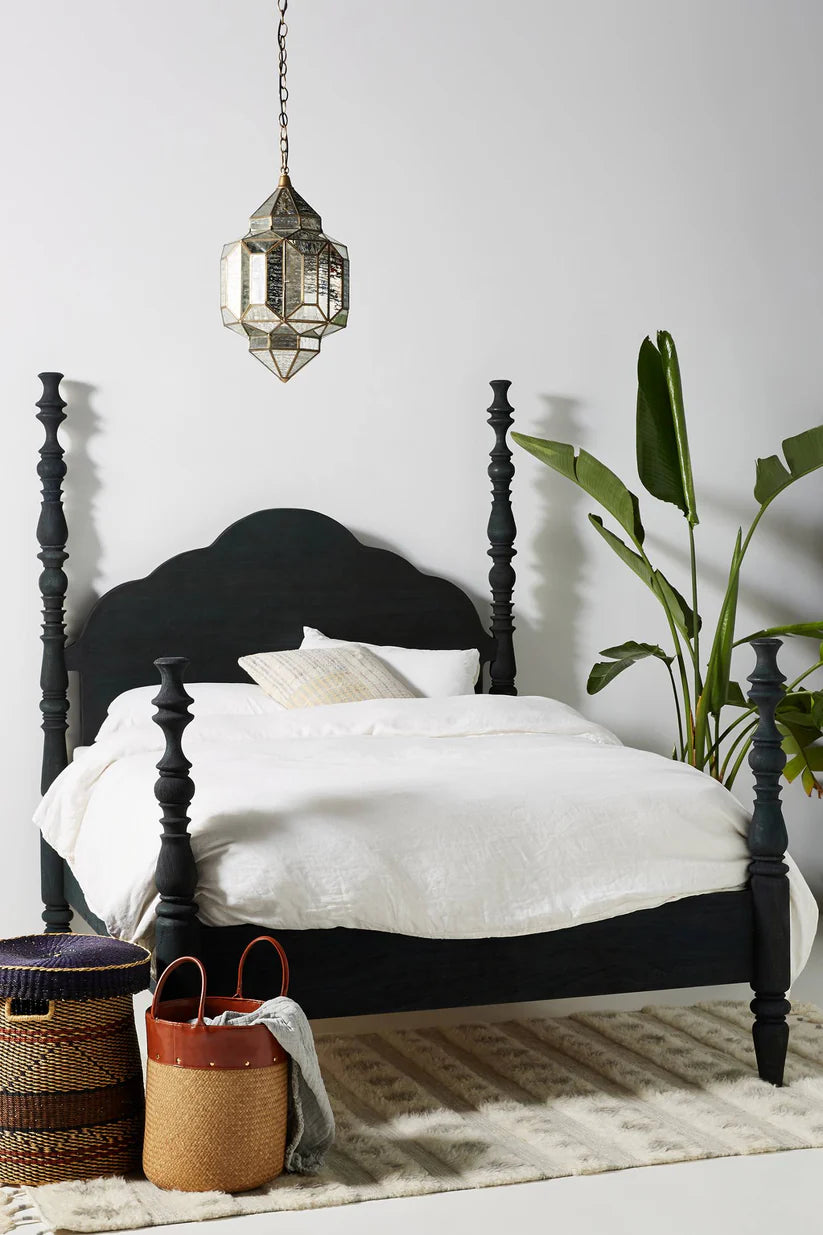 carved sheesham poster bed