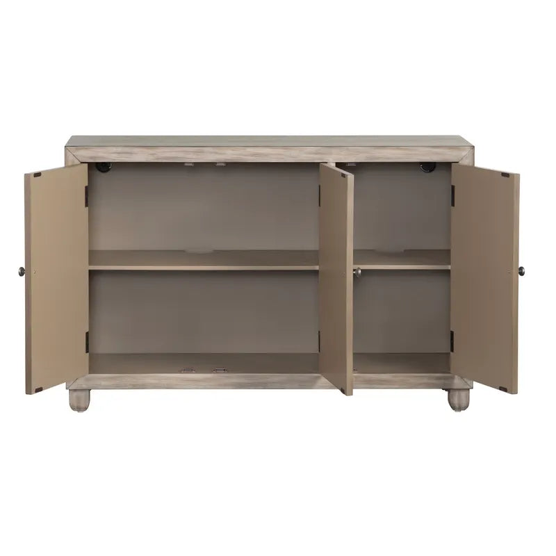 carved three door sideboard