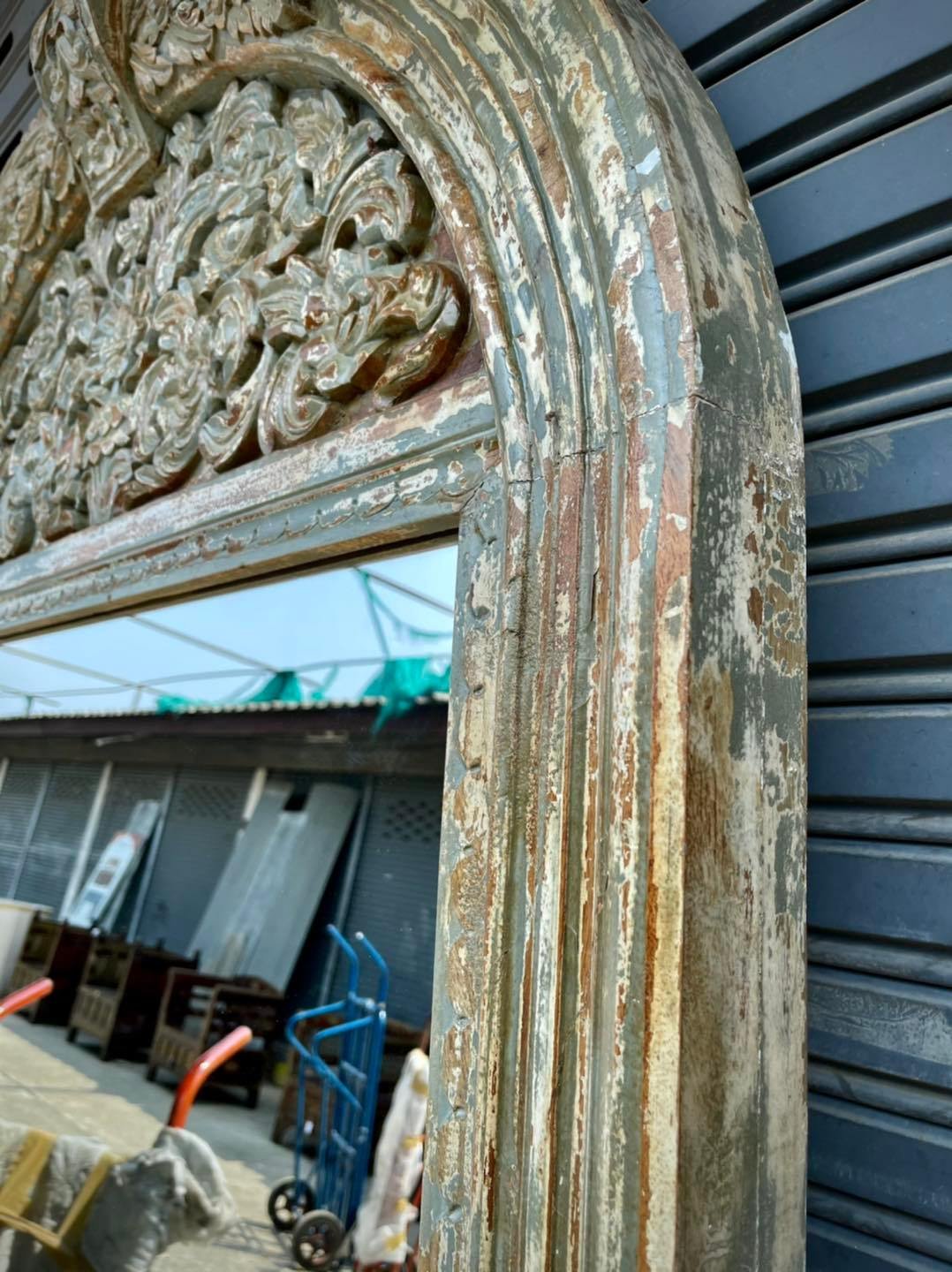 carved wooden frame