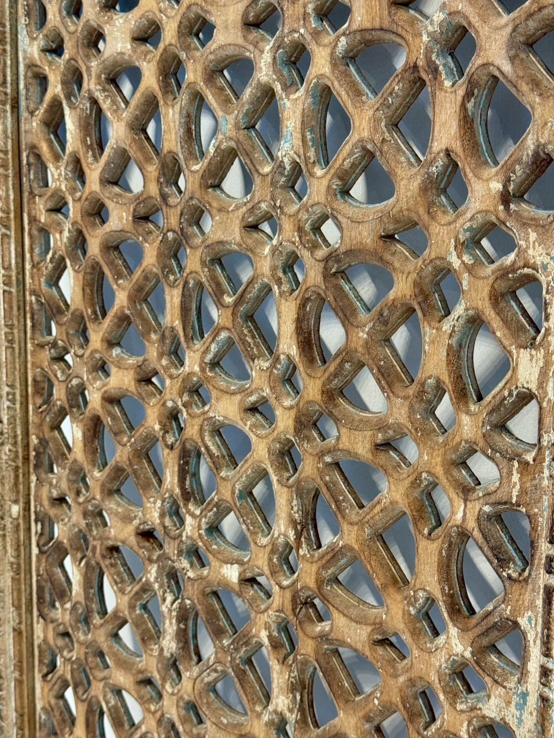 carved wooden panel