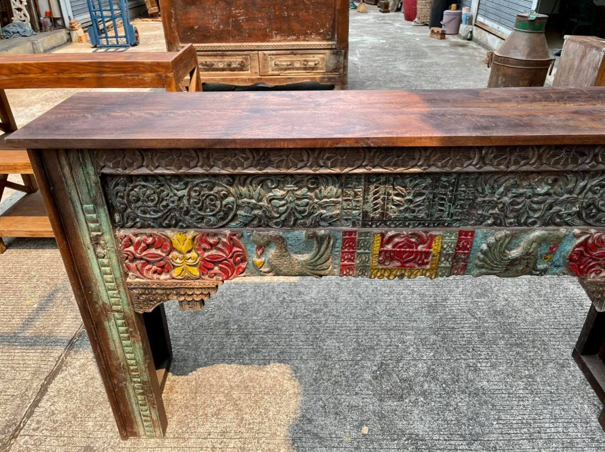 carving console table