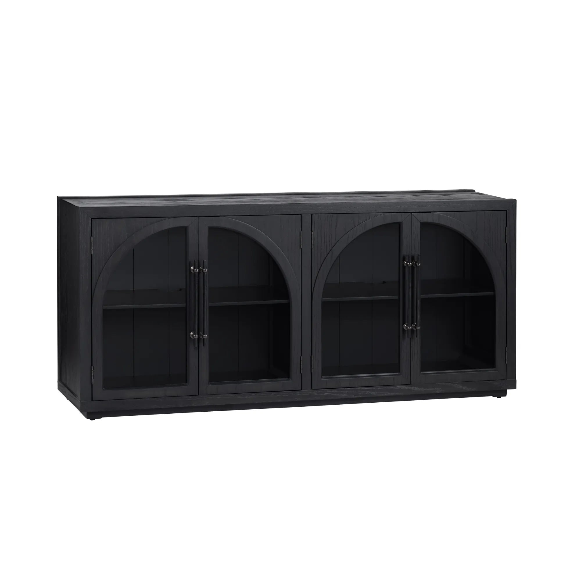  cathedral glass mango wood buffet