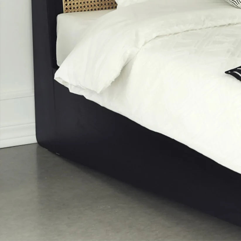 charcoal finish bed