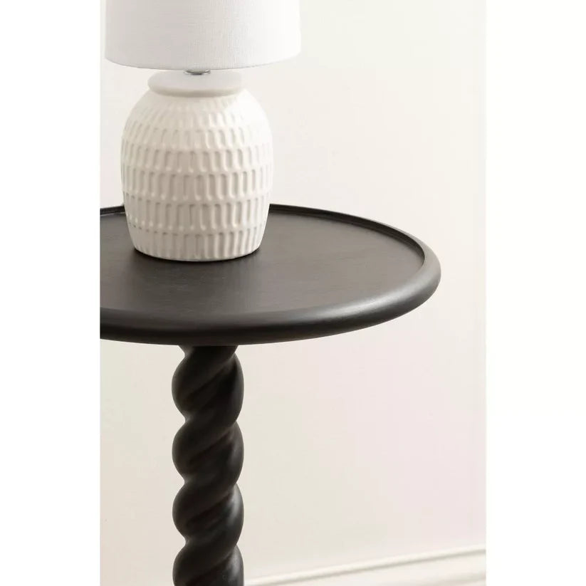 charcoal mango wood table