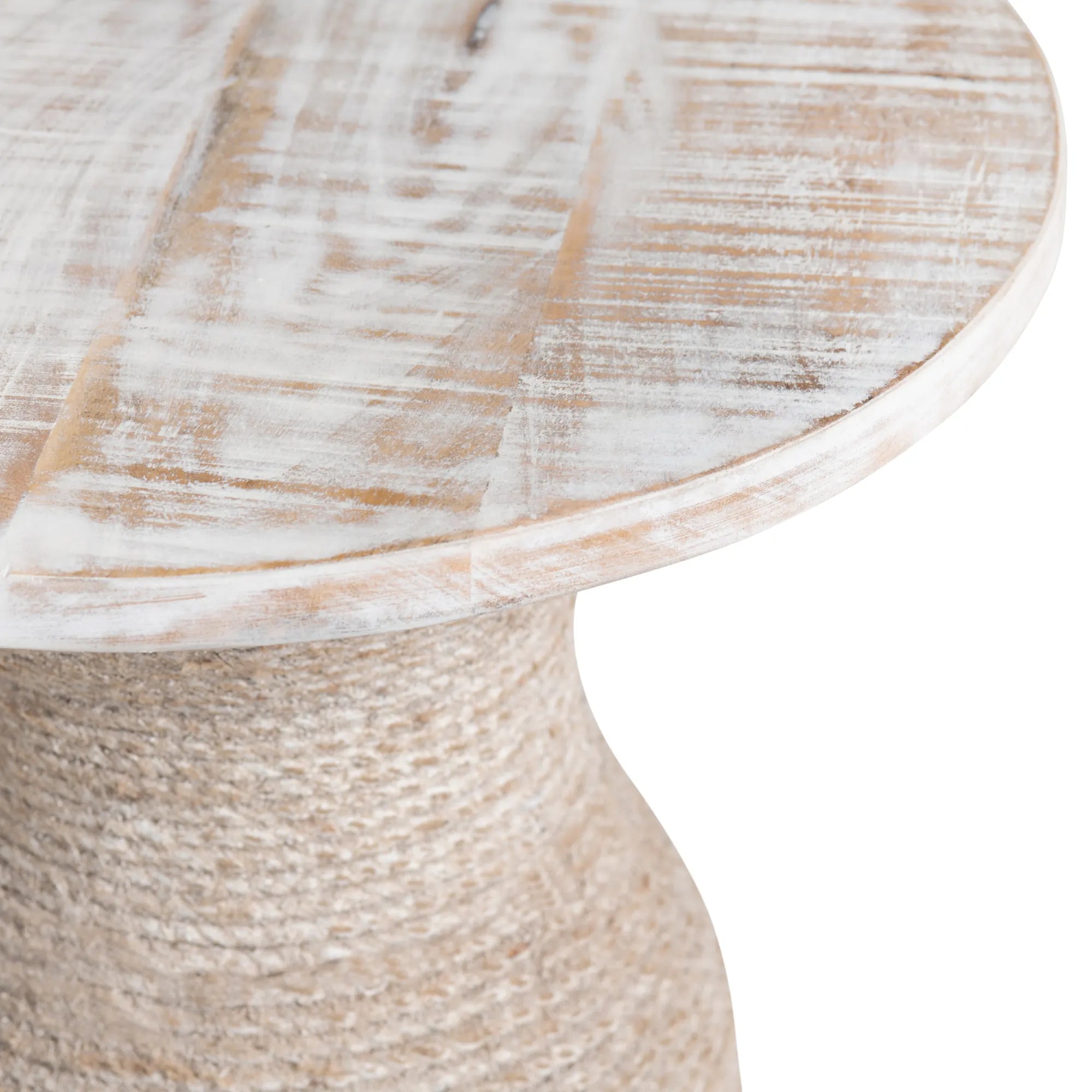 coastal rope mango wood table