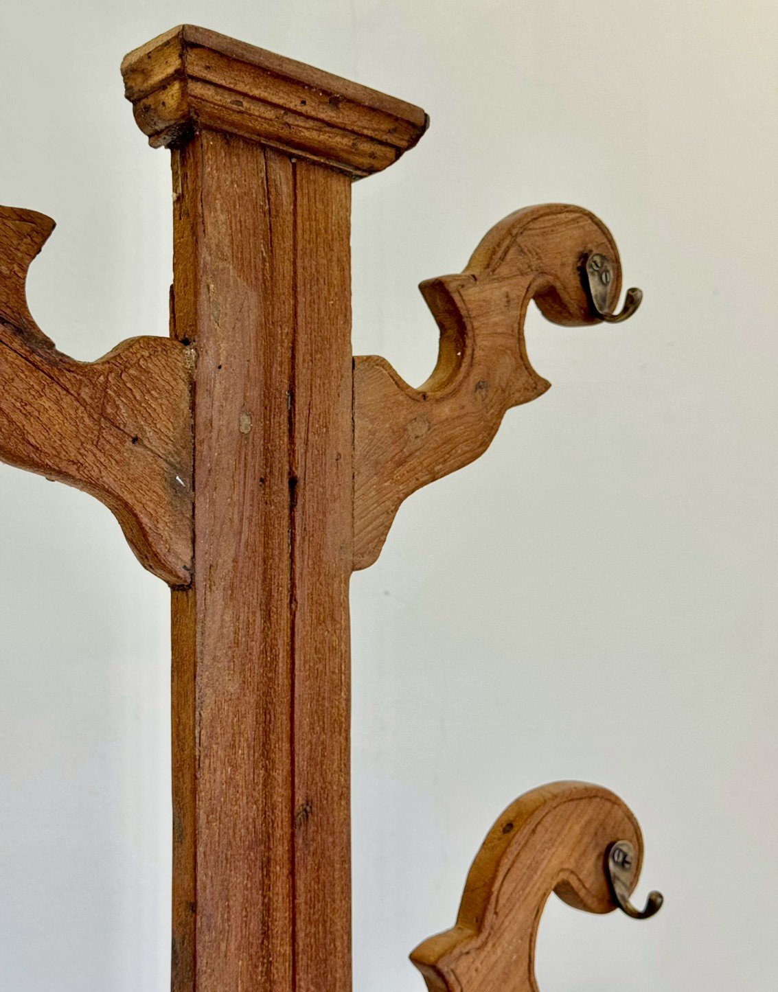 Coat Rack With Umbrella Stand – Solid Wood Entryway Hall Tree W76 x D32 x 194 cm - RIVO HOMES