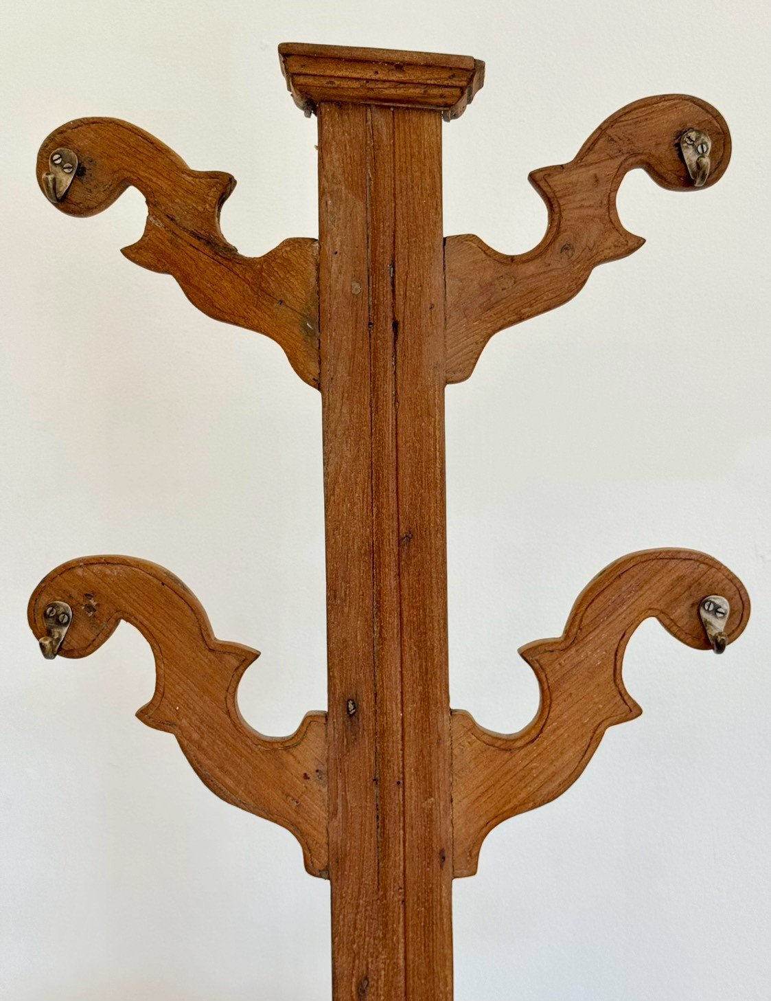 Coat Rack With Umbrella Stand – Solid Wood Entryway Hall Tree W76 x D32 x 194 cm - RIVO HOMES