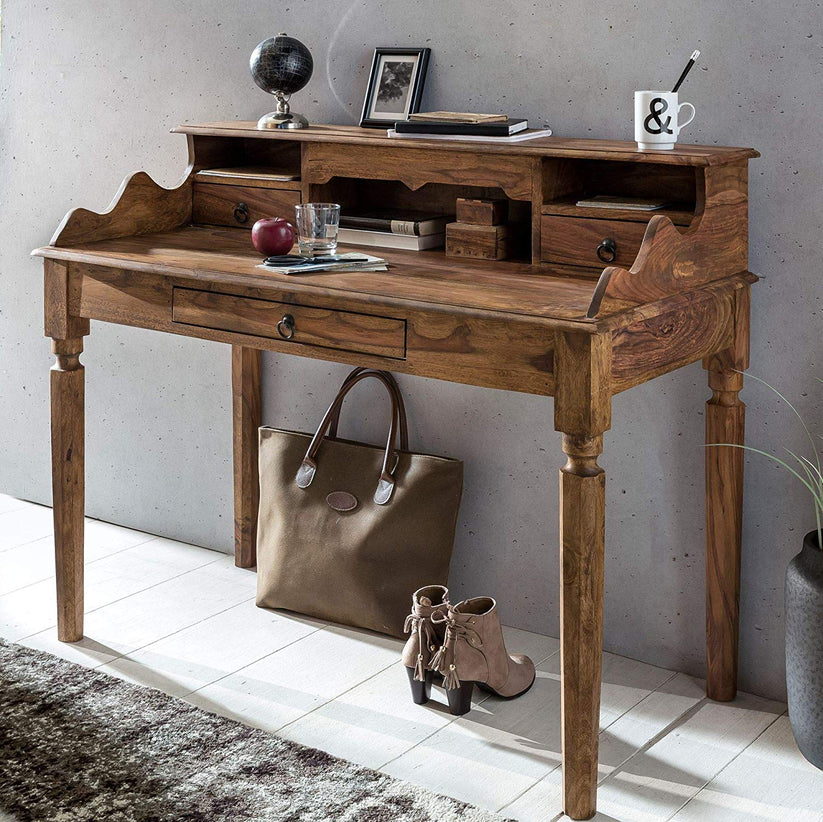 colt desk natural finish