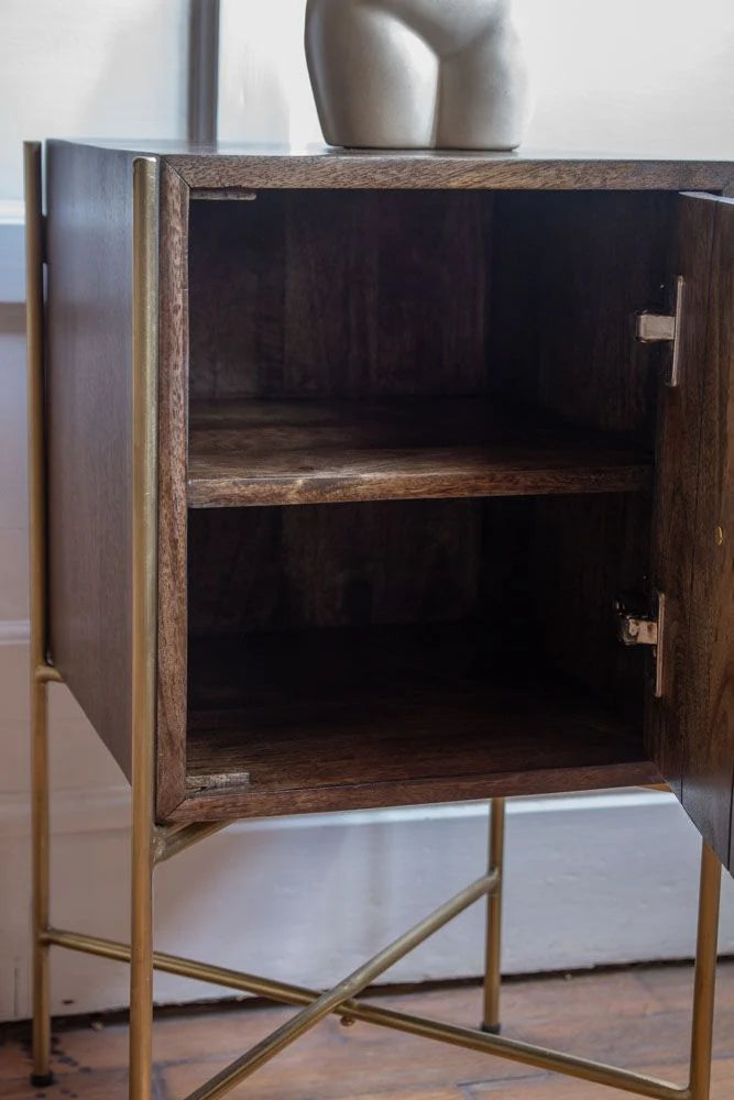 compact bedside storage luxury