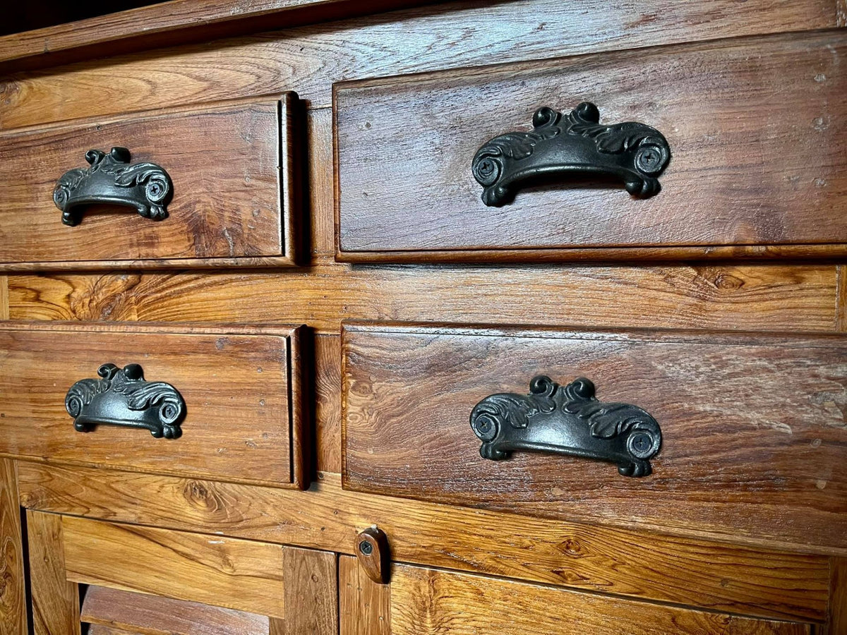 compact wooden cabinet