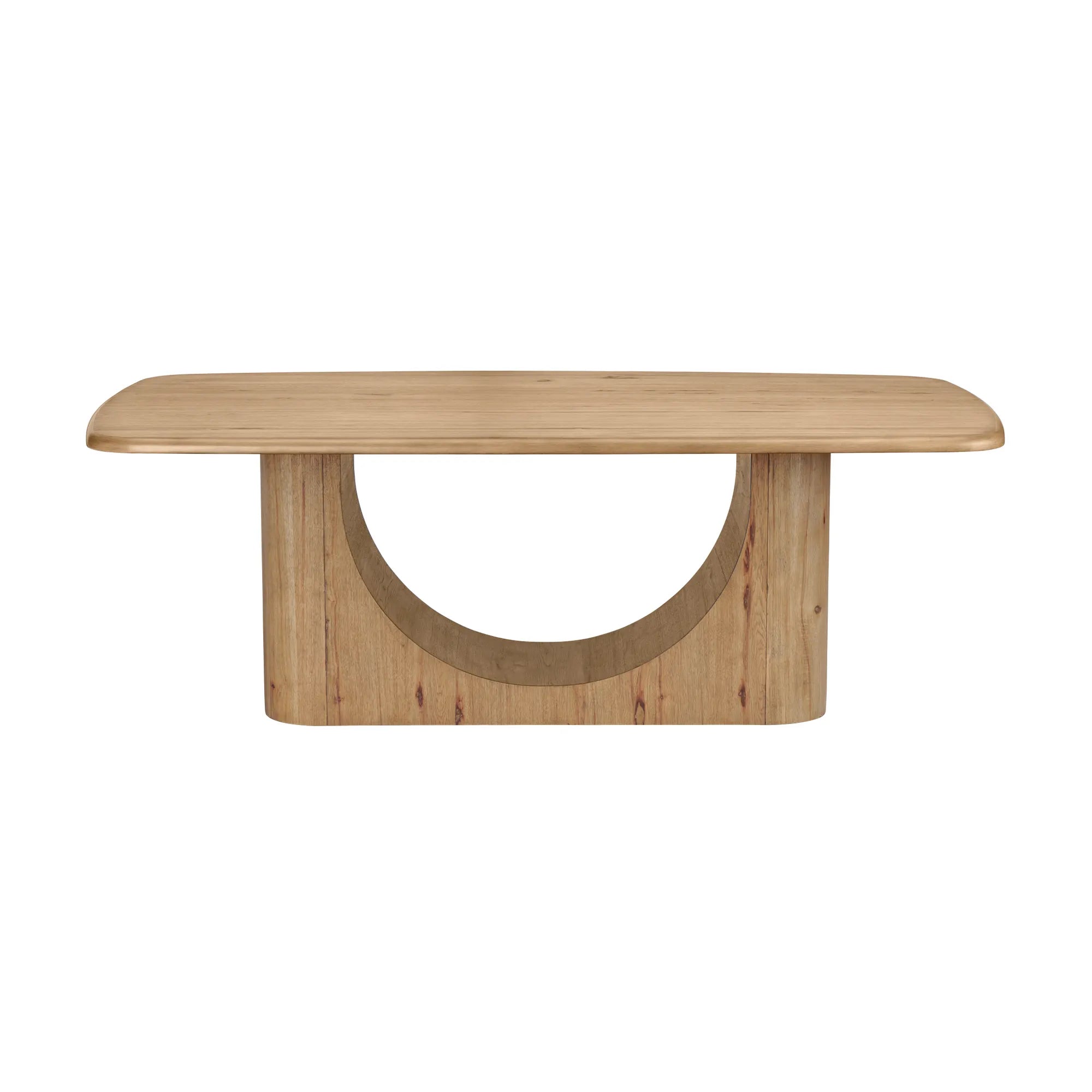 crescent cutout pedestal base