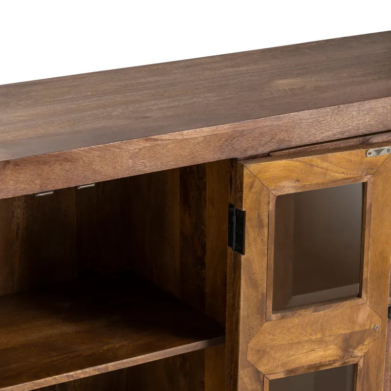 dark brown mango wood buffet