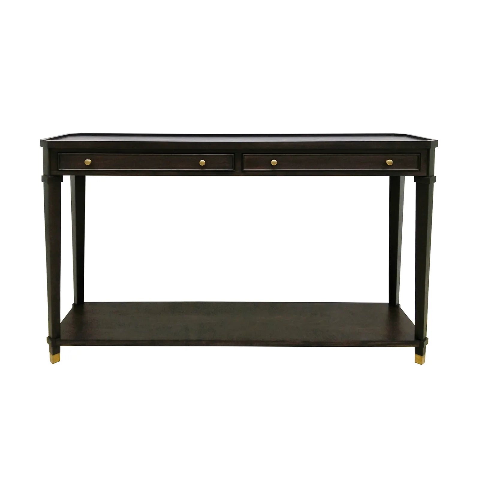 dark brown wood top