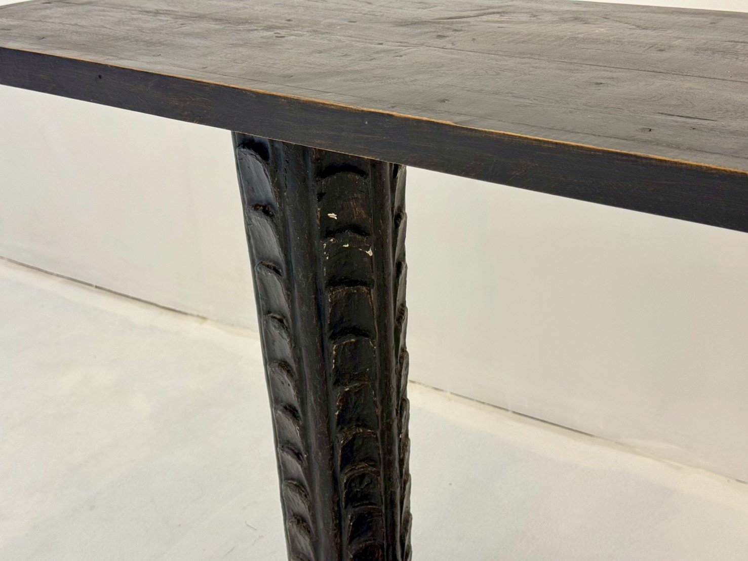 dark finish table
