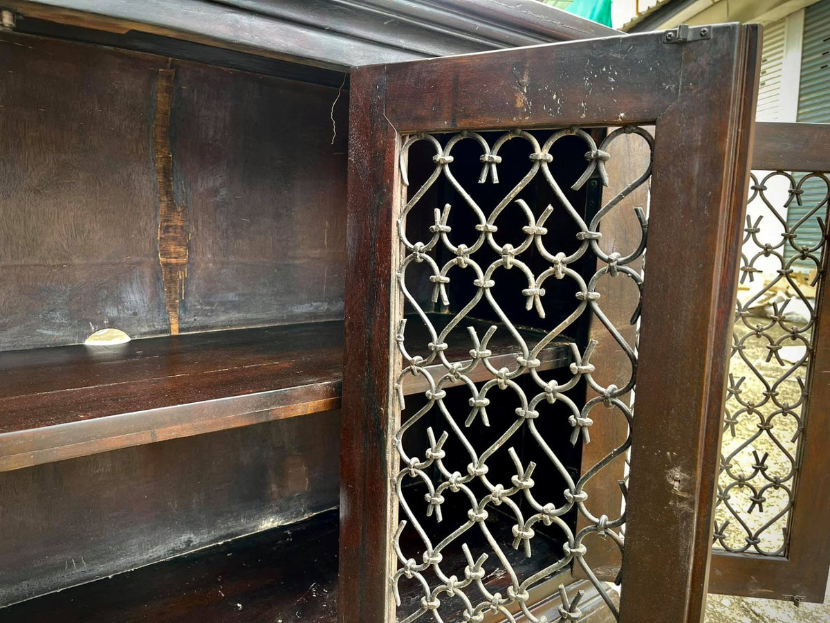 dark wood buffet cabinet