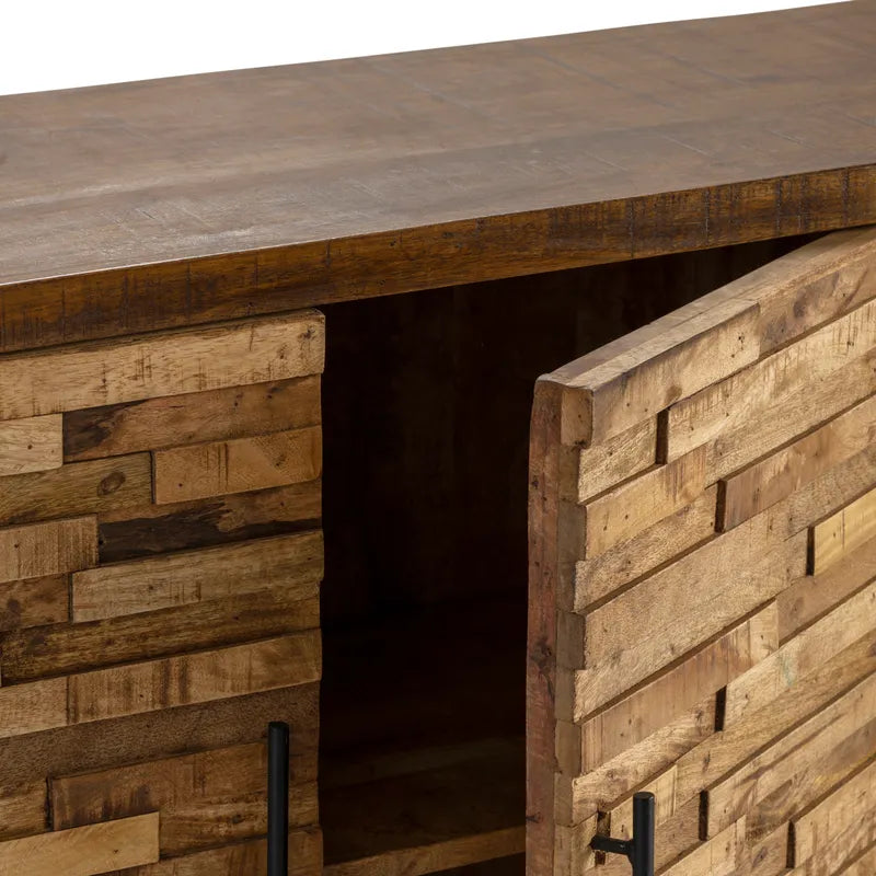 dazzling mango wood strip doors