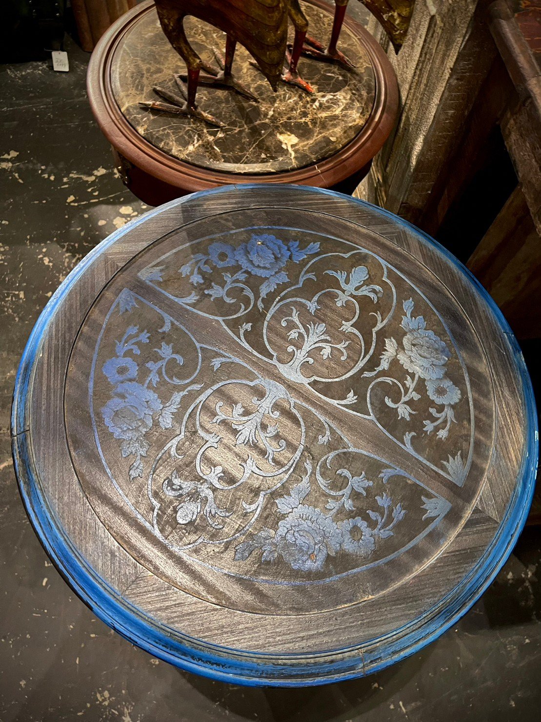 decorative wooden side table