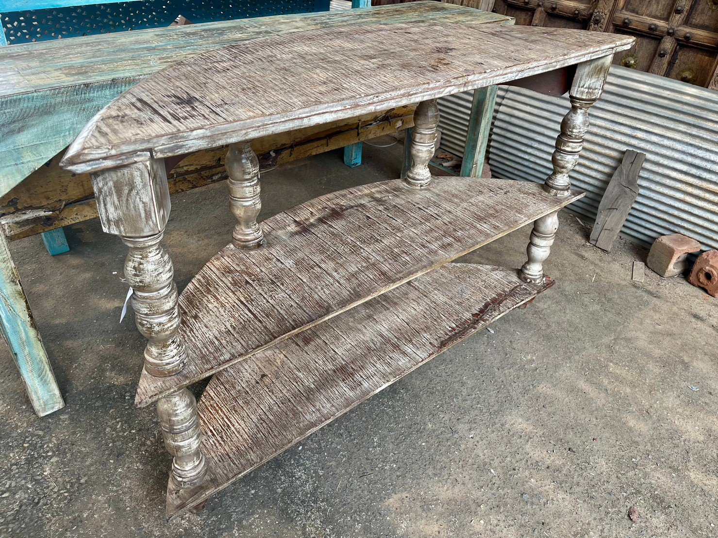 demilune console table