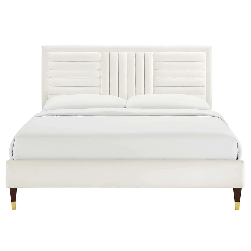  fabric upholstered bed