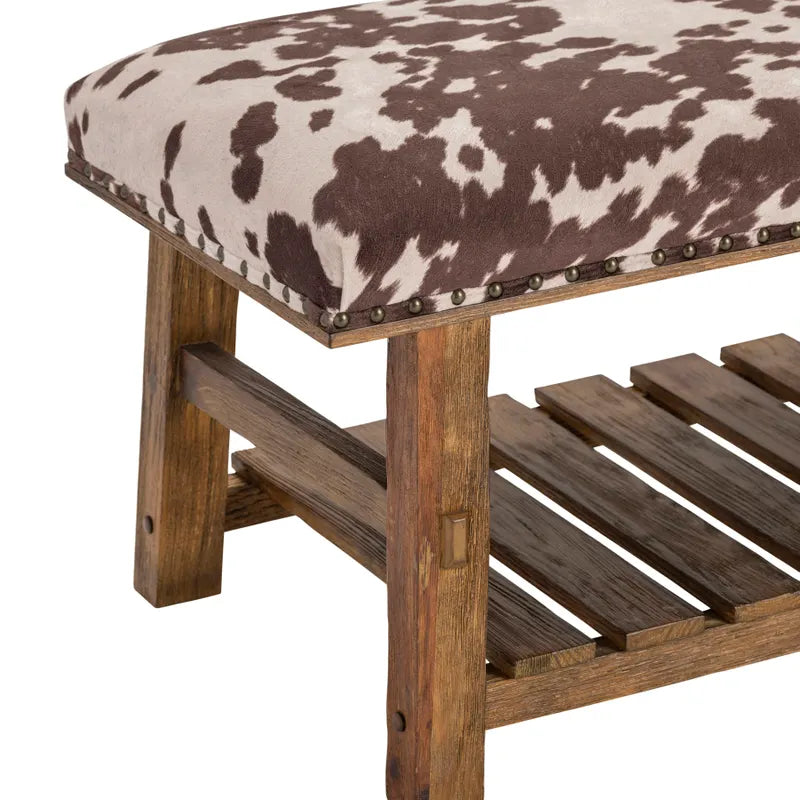  faux cowhide seat
