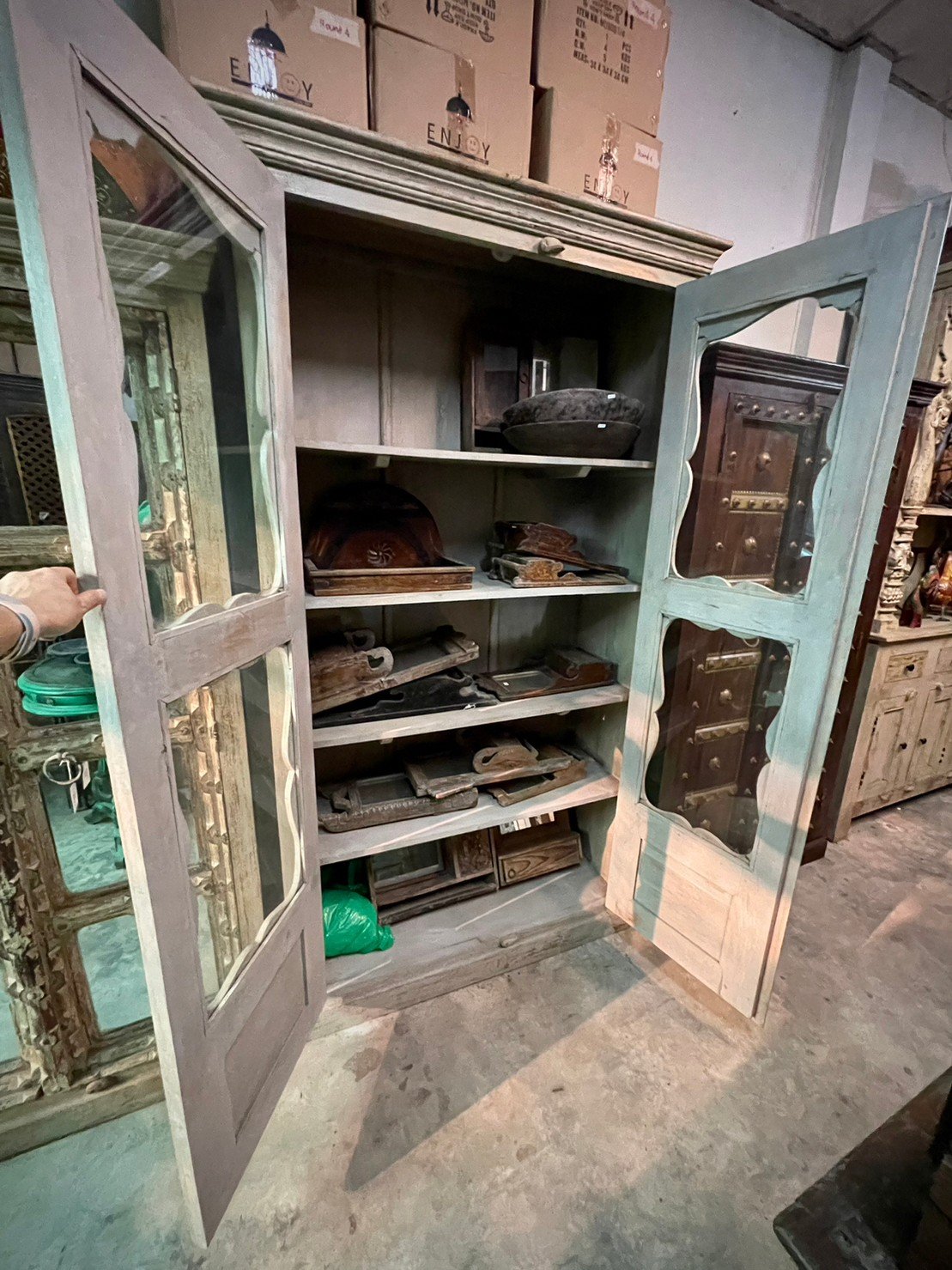 five tier storage cabinet