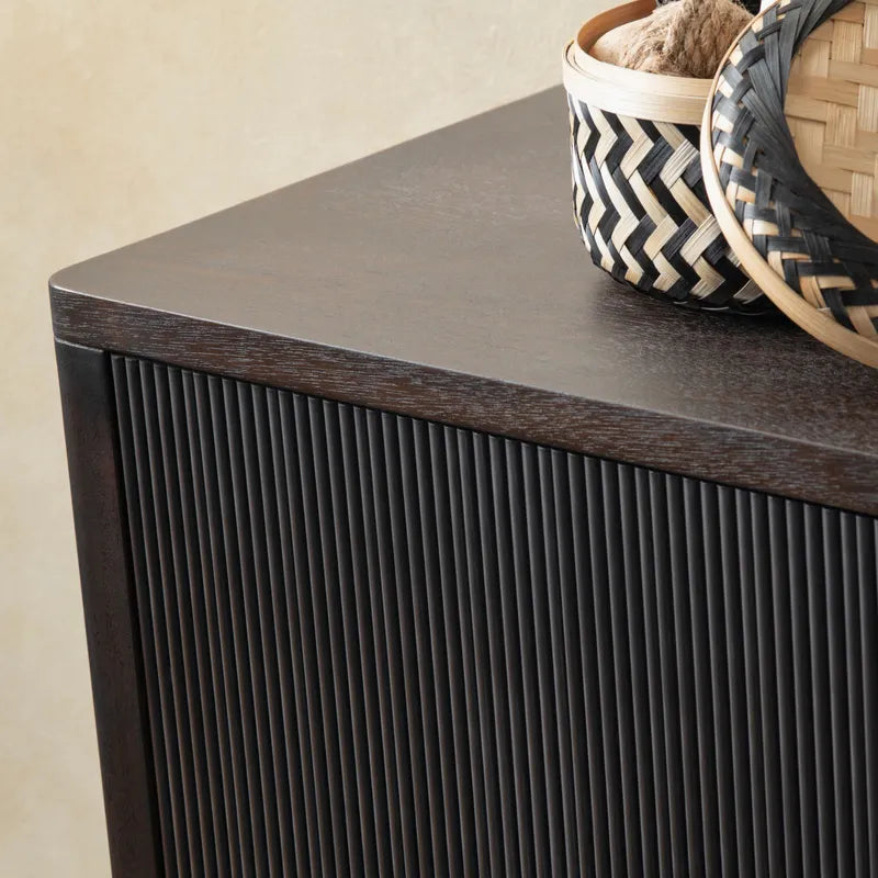 four door sideboard black