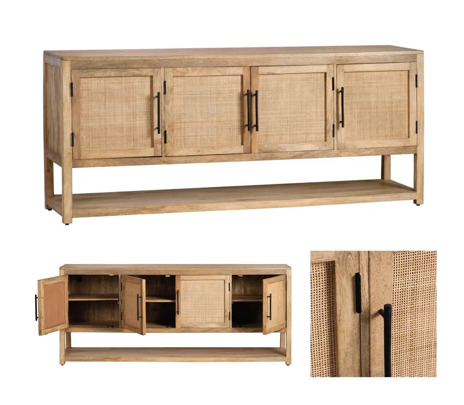 four door storage cabinet