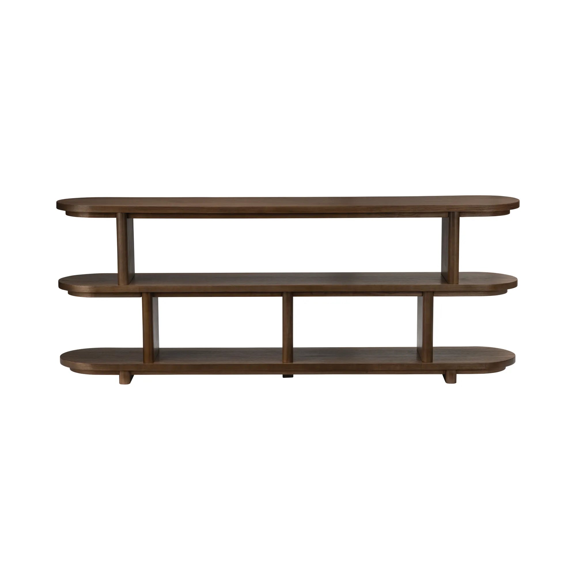 geometric console table