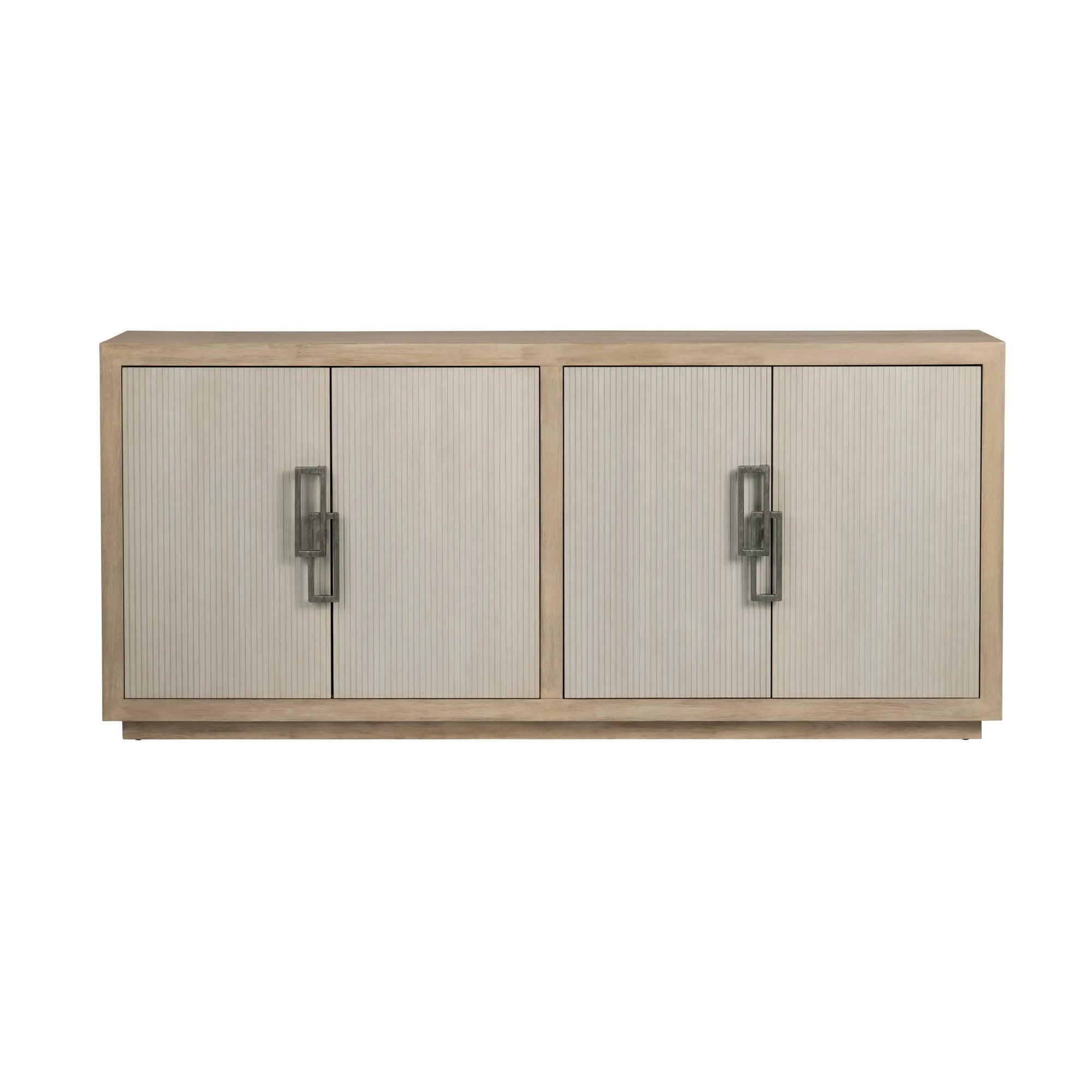 geometric handle sideboard