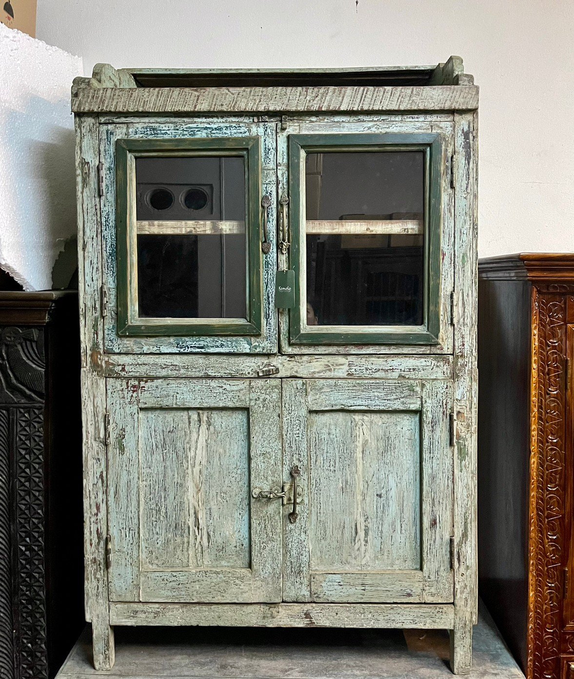 glass Wood Cabinet