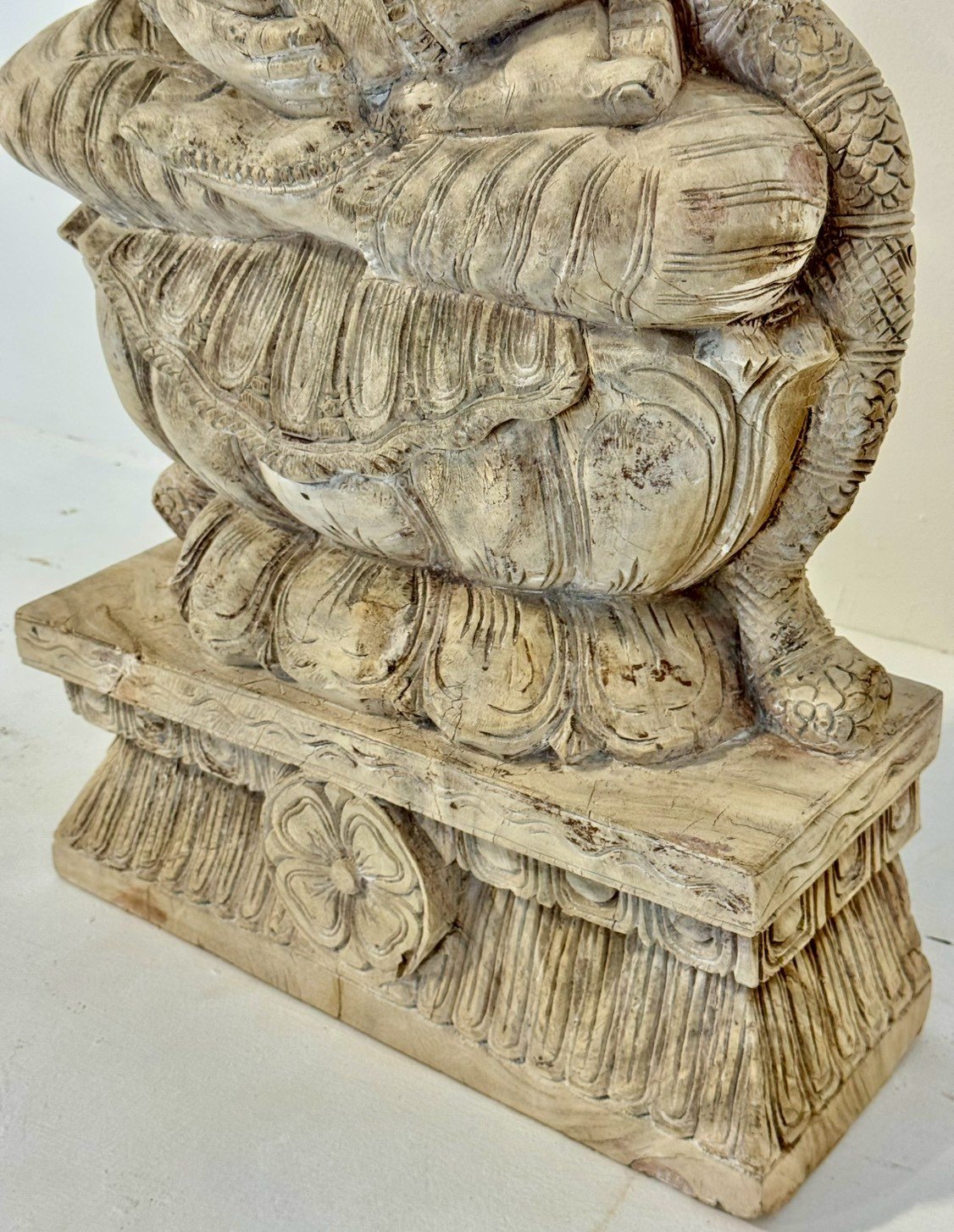 Goddess Laxmi Hand Carved Statue – Wooden Idols for Home Mandir - RIVO HOMES