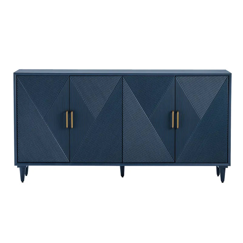  gold pull 4 door cabinet
