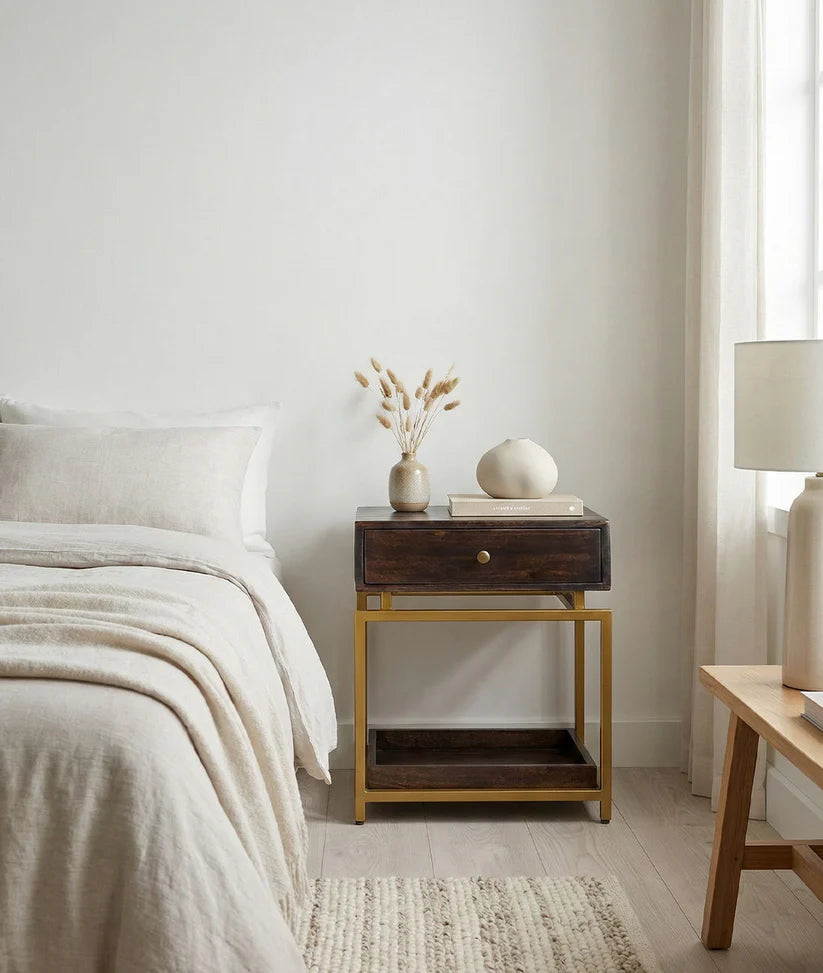 golden legs nightstand