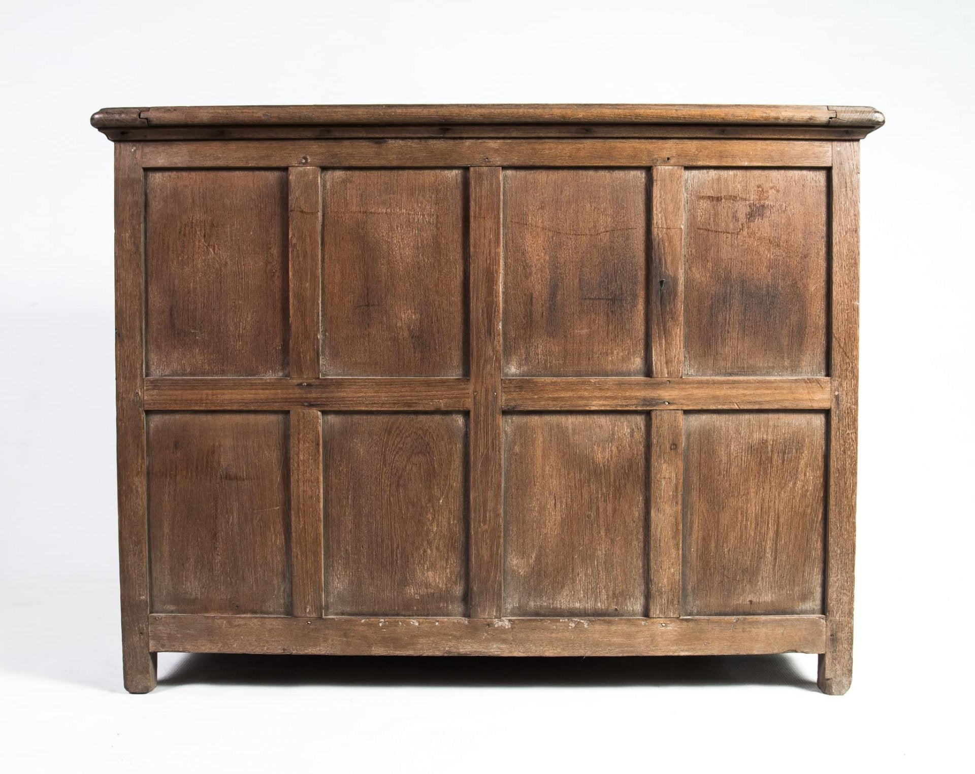 Grid Paneled Wooden Trunk – Wooden Storage Box with Deep Compartmentalized Storage W93 x D46 x H71 cm. - RIVO HOMES
