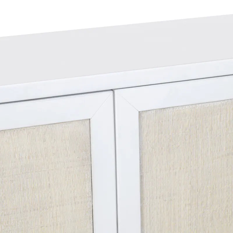 hand-woven rattan sideboard