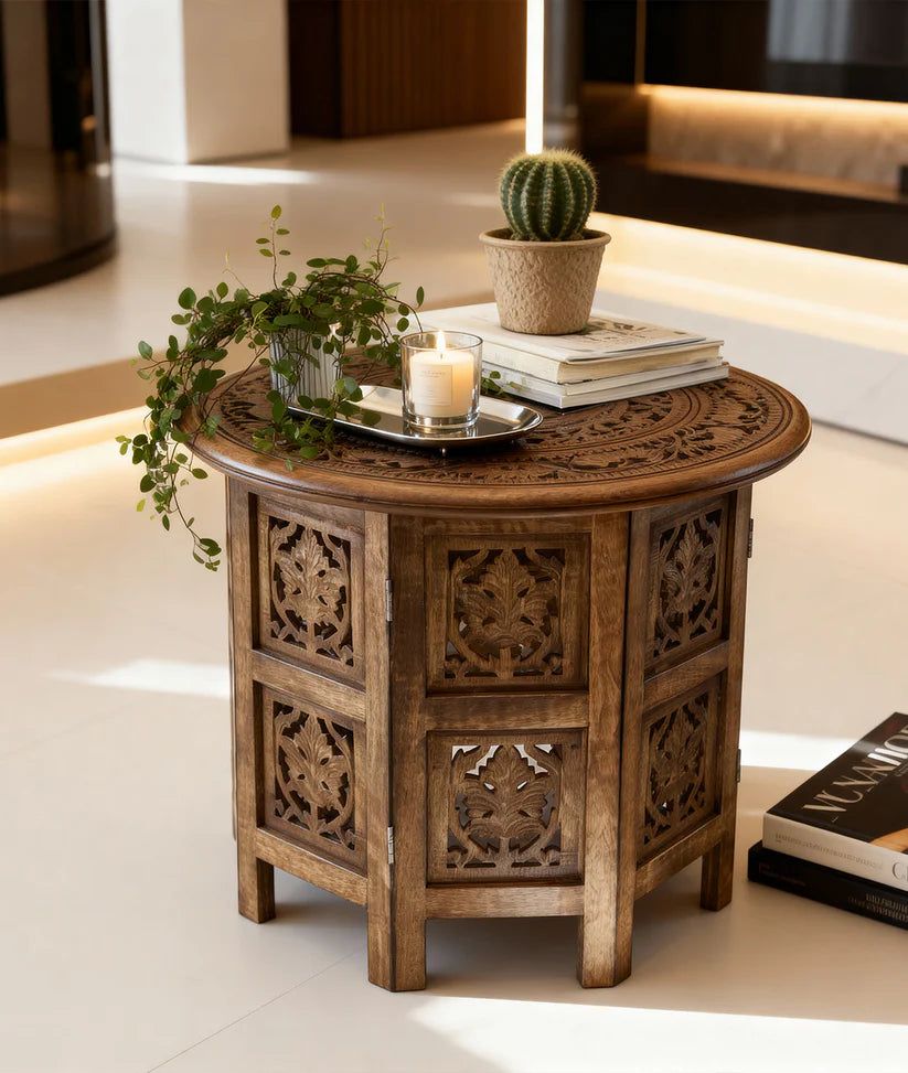  hand carved side table