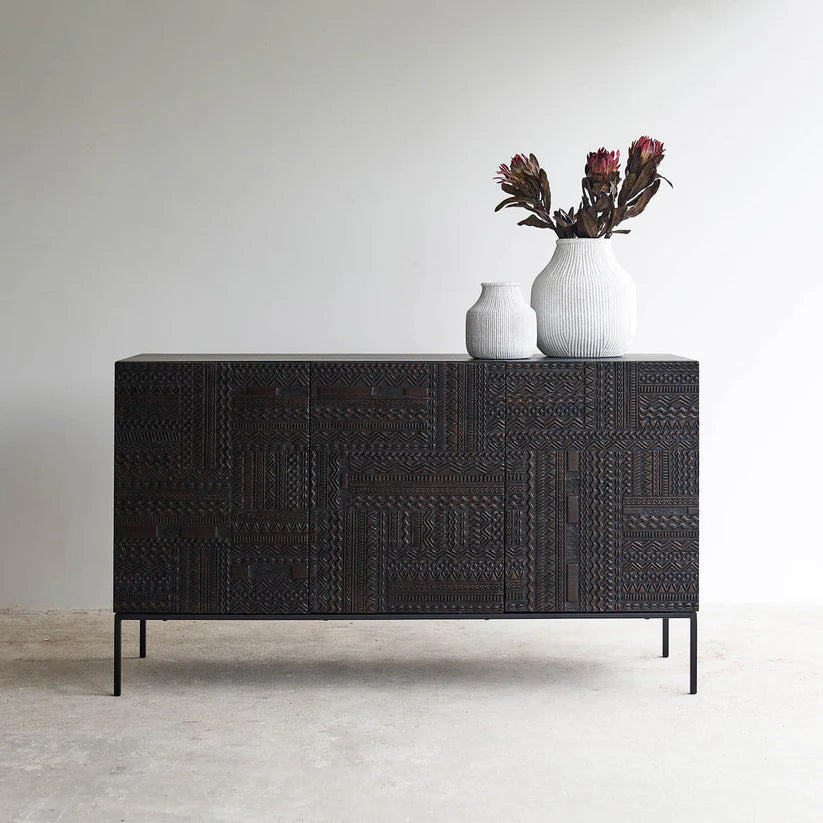 hand carved sideboard