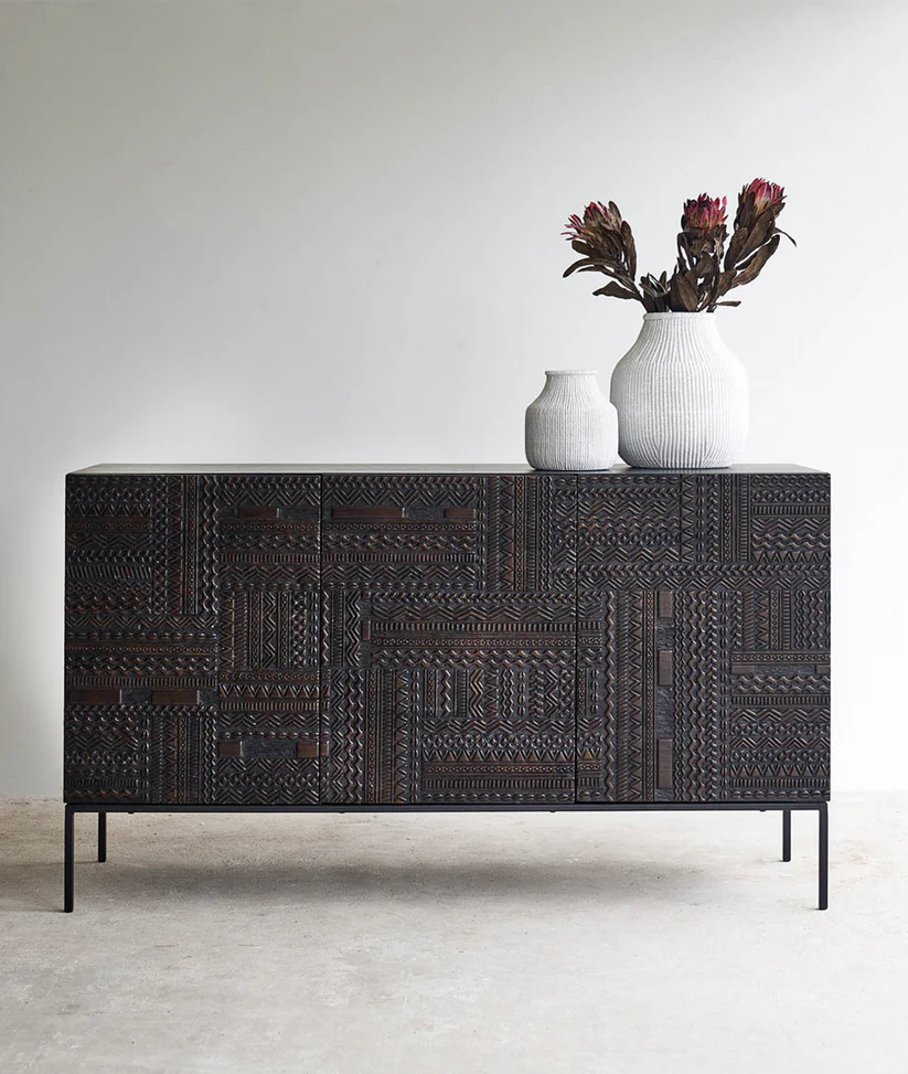 hand carved sideboard constellation